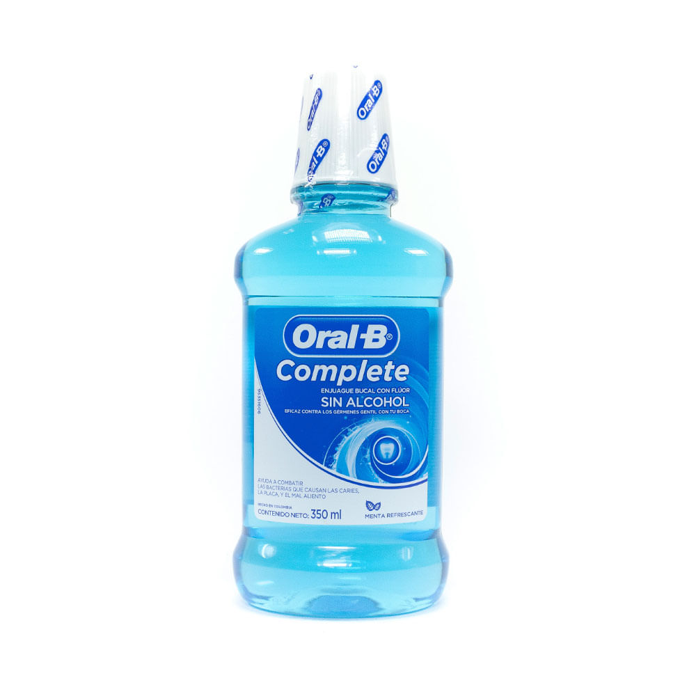 ORAL-B SIN ALCOHOL ENJUAGUE BUCAL MENTA 350 ML - Farmacia ...