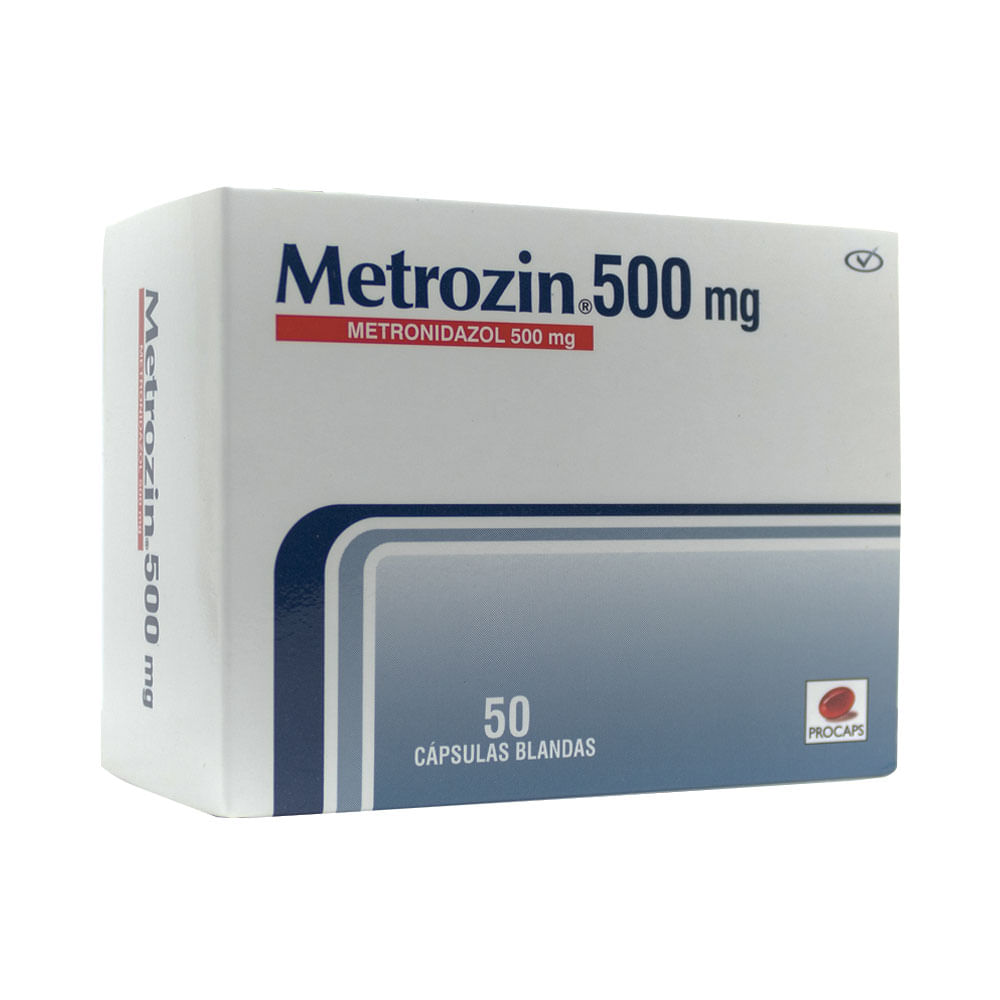 METROZIN CAPSULAS 500 MG - Farmacia Pasteur - Pasteur