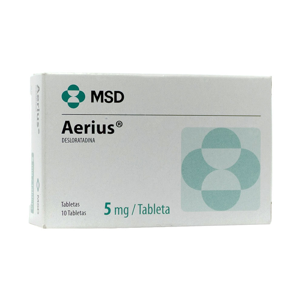 Aerius Tabletas 5 Mg Farmacia Pasteur Pasteur