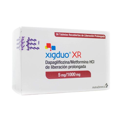 Xigduo Xr 51000mg Caja X 56 Tabletas Liberacin Prolongada