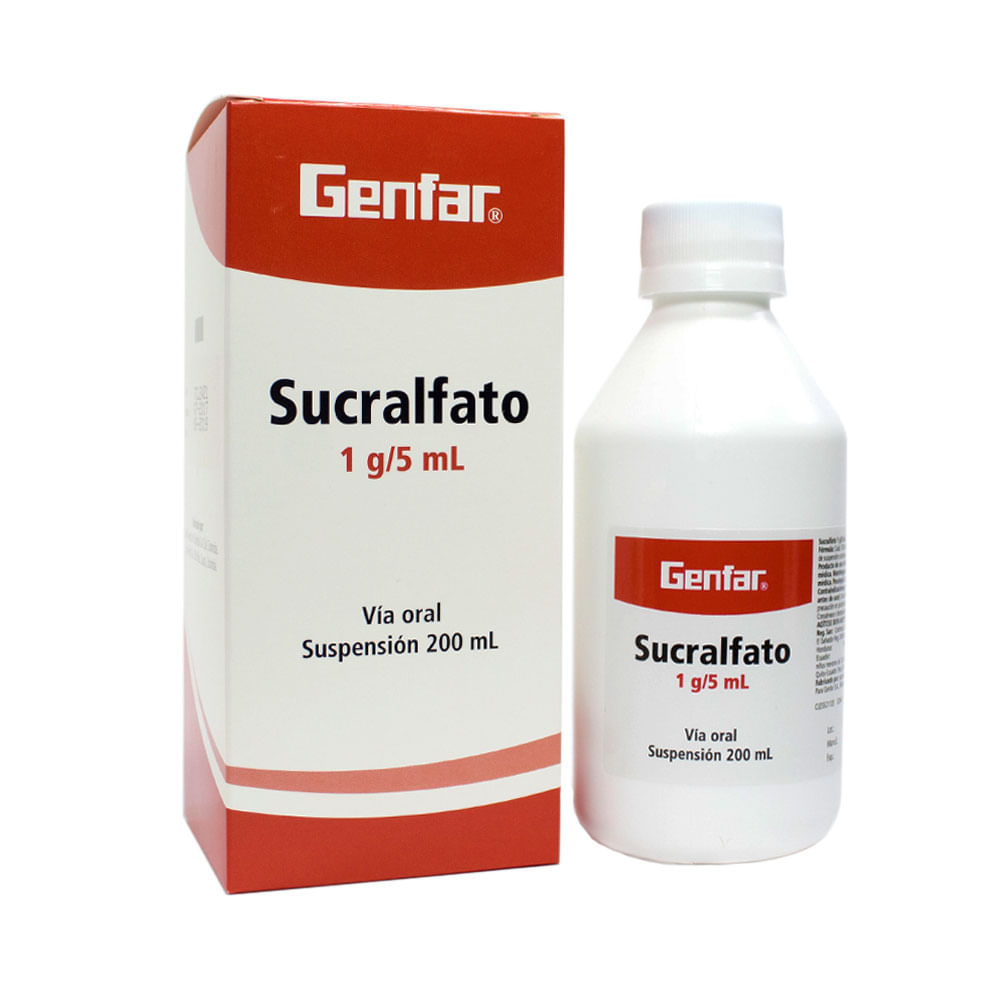 SUCRALFATO SUSPENSION 1.0 G CAJA 200 ML - Farmacia Pasteur - Pasteur