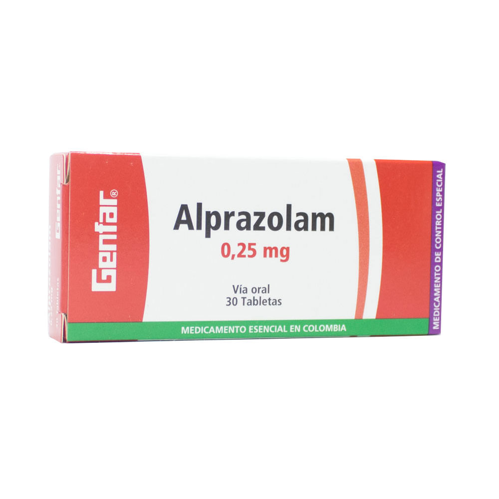 Costo alprazolam 0 25