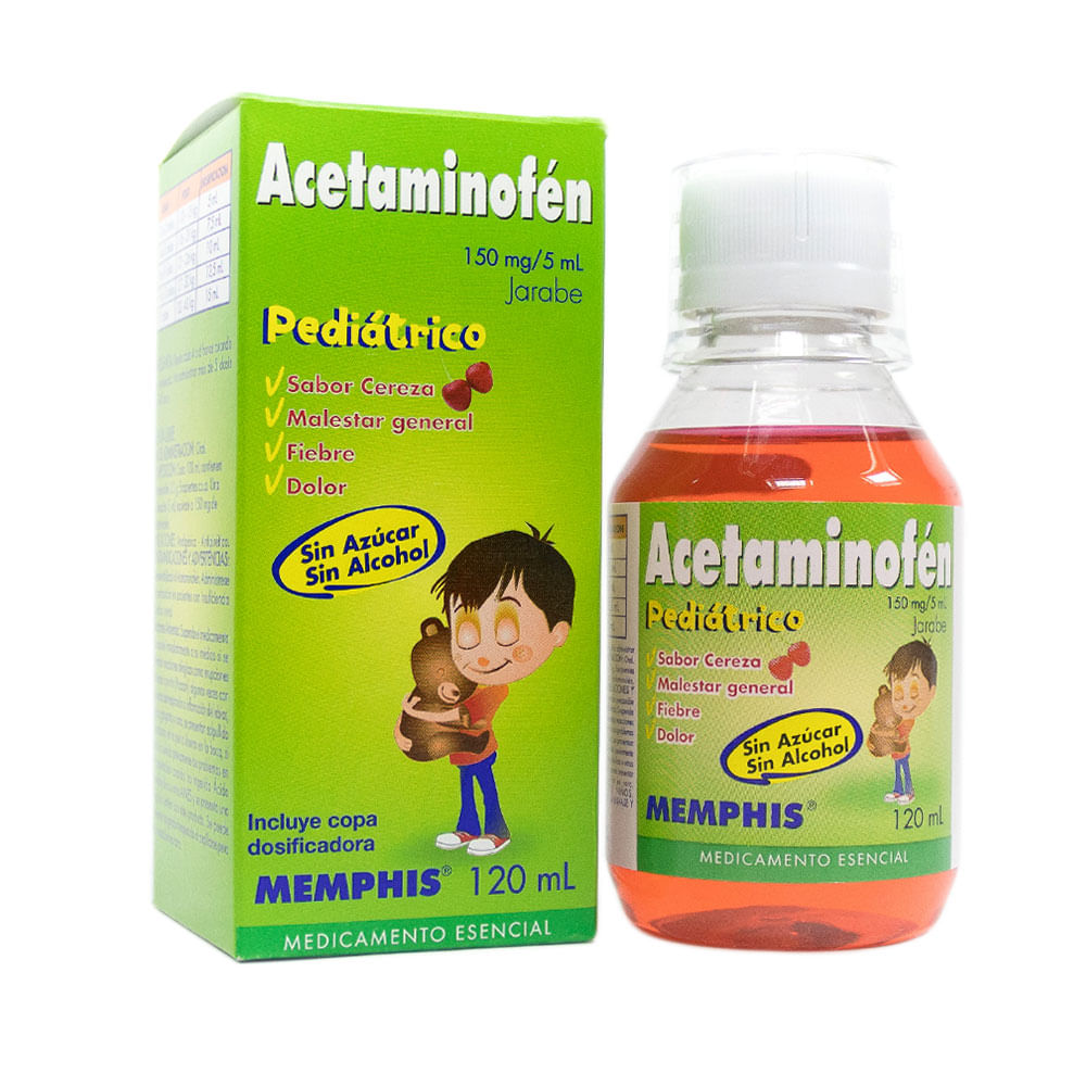 ACETAMINOFEN MEMPHIS JARABE 150 MG 120 ML - Farmacia ACETAMINOFEN MEMPHIS JARABE 150 MG 120 ML - Farmacia