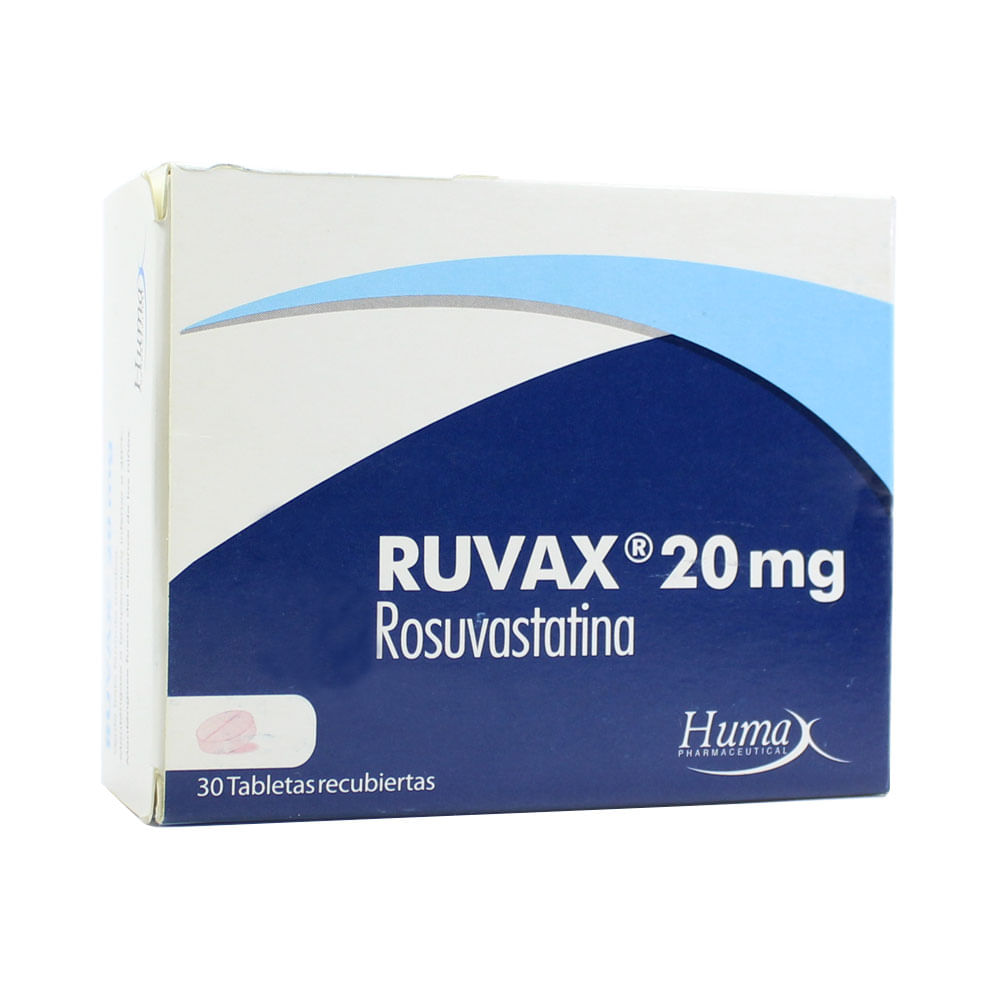 RUVAX TABLETAS 20 MG Farmacia Pasteur Pasteur