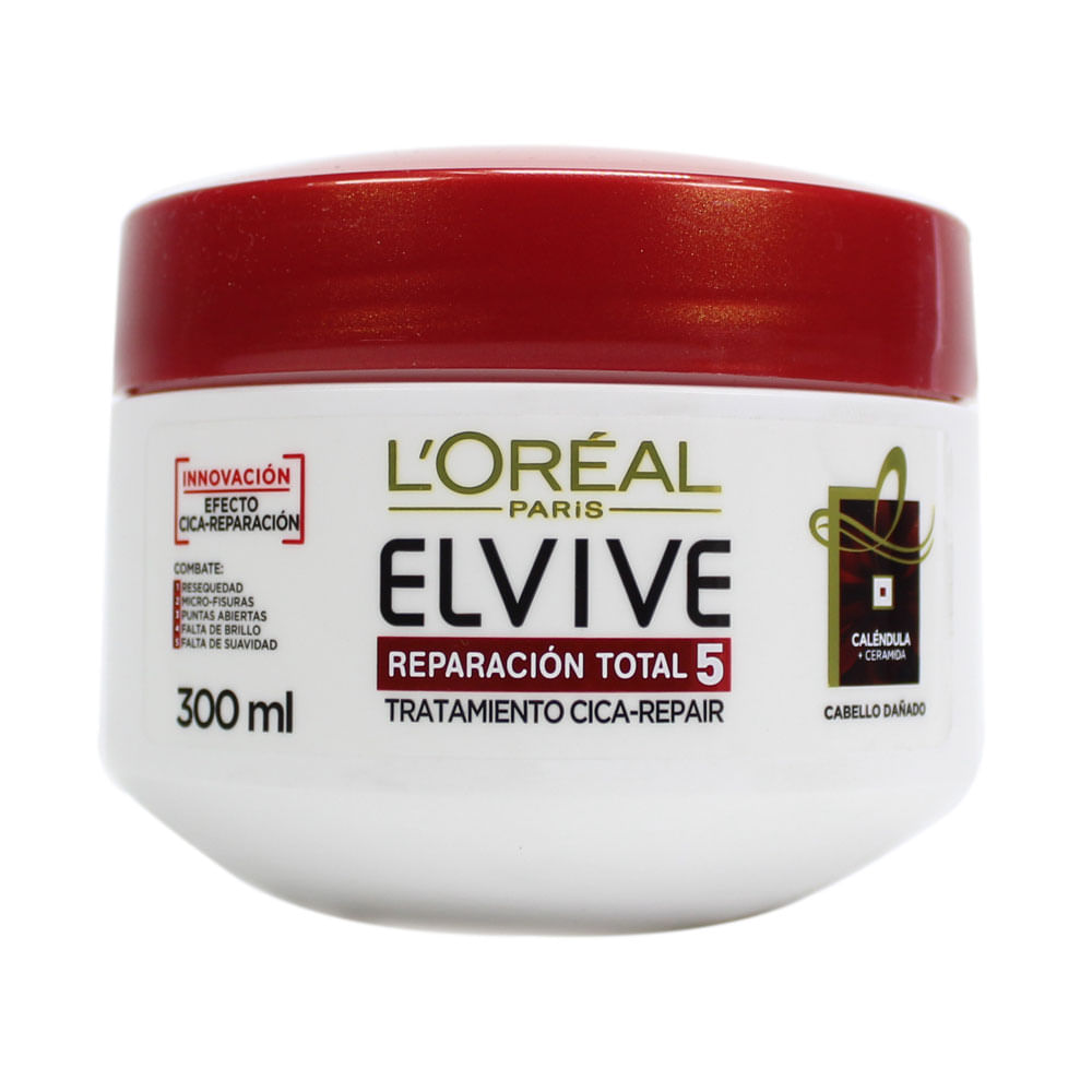 TRATAMIENTO CAPILAR ELVIVE REPACIÓN TOTAL 5++++ POTE 300 G