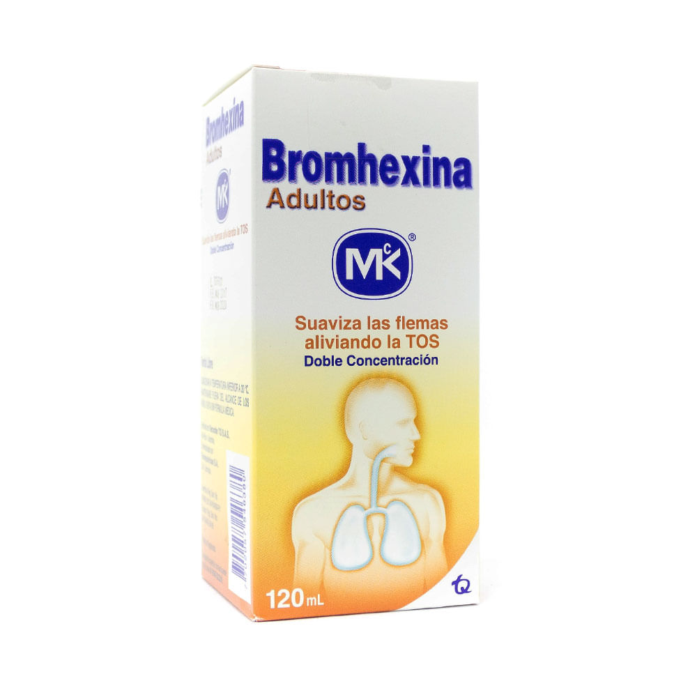 BROMHEXINA ADULTO MK JARABE 8 MG FRASCO 120 ML - Farmacia Pasteur - Pasteur