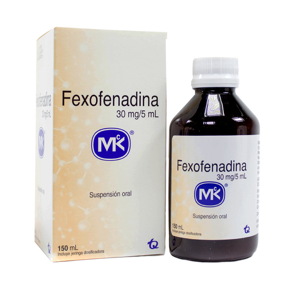 Fexofenadina Mk Jarabe 30 Mg Frasco 150 Ml Farmacia Pasteur Pasteur