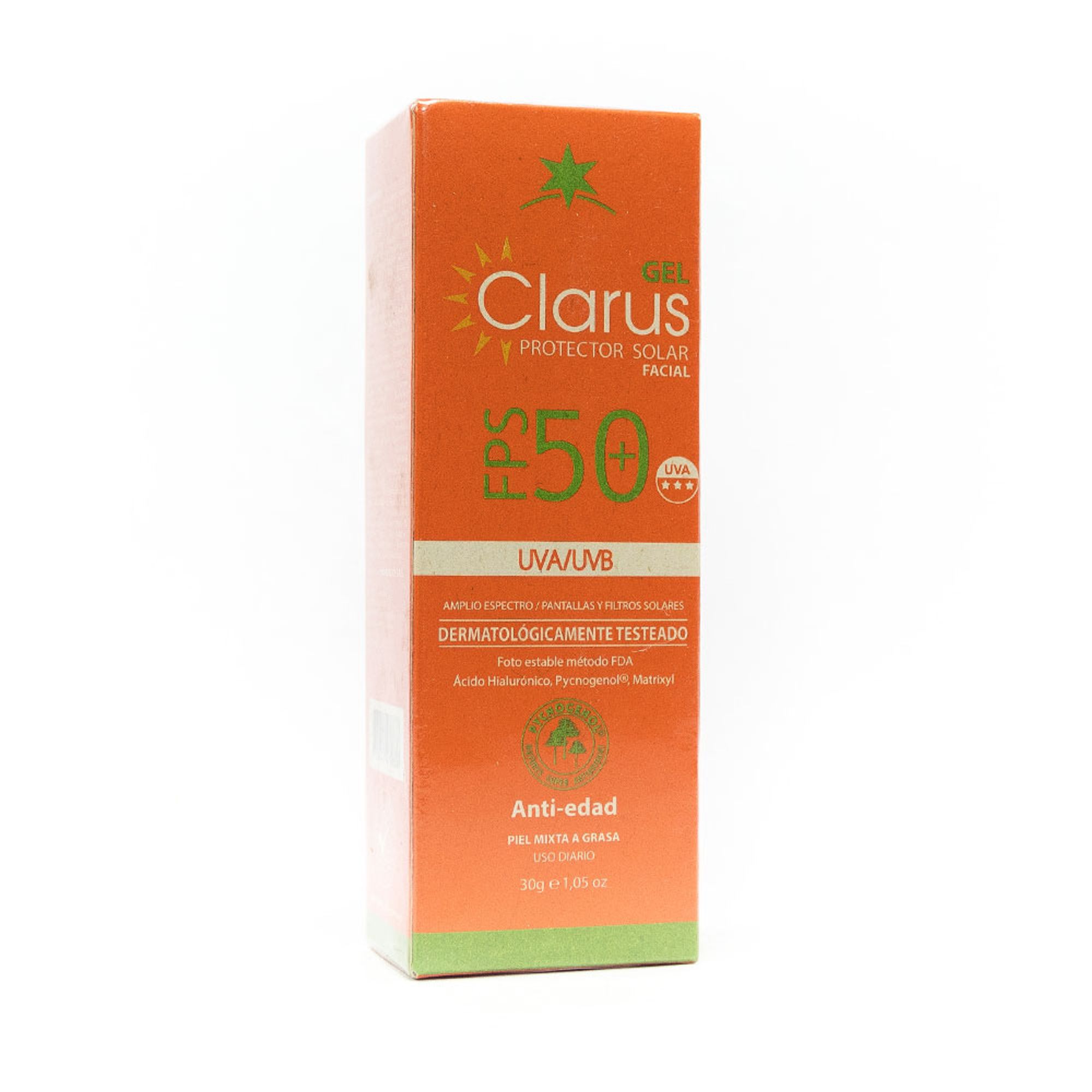 clarus gel spf 50