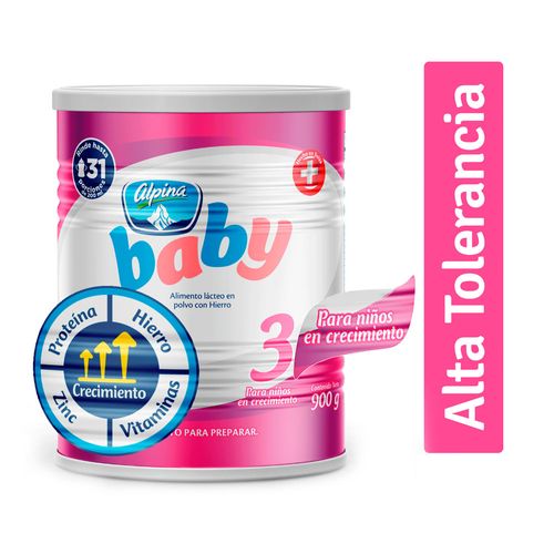 Alpina Baby Etapa 3 Polvo Lata 900 G Farmacia Pasteur Pasteur